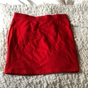Red Mini Skirt